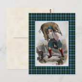 Clan MacRae  Illustratie Tartan Lijst Briefkaart (Voorkant / Achterkant)