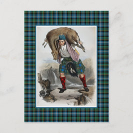 Clan MacRae Illustratie Tartan Lijst Briefkaart
