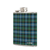 Clan MacRae Jacht Tartan Monogram Heupfles (Links)