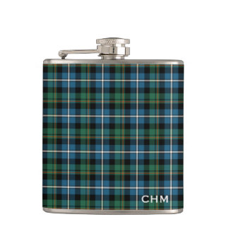 Clan MacRae Jacht Tartan Monogram Heupfles