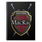 Clan MacRae Tartan Shield & Swords Notitieboek (Voorkant)