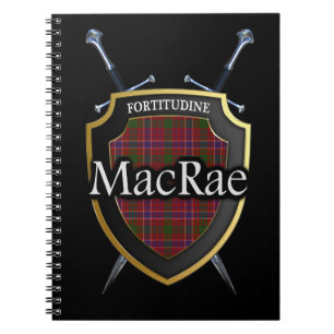 Clan MacRae Tartan Shield & Swords Notitieboek