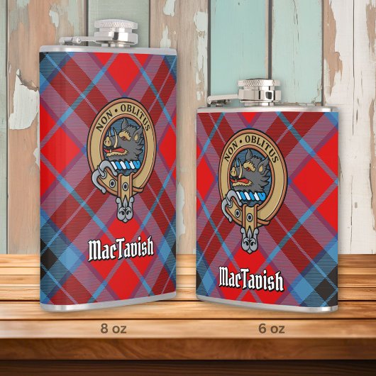 Clan MacTavish Crest Flask Heupfles