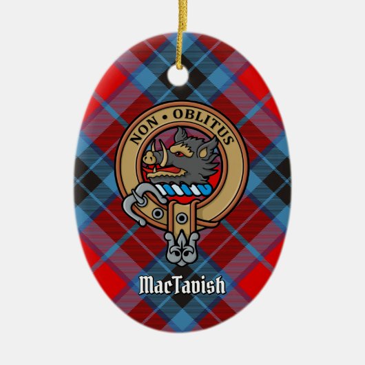 Clan MacTavish Crest keramische sieremens Keramisch Ornament (Voorkant)