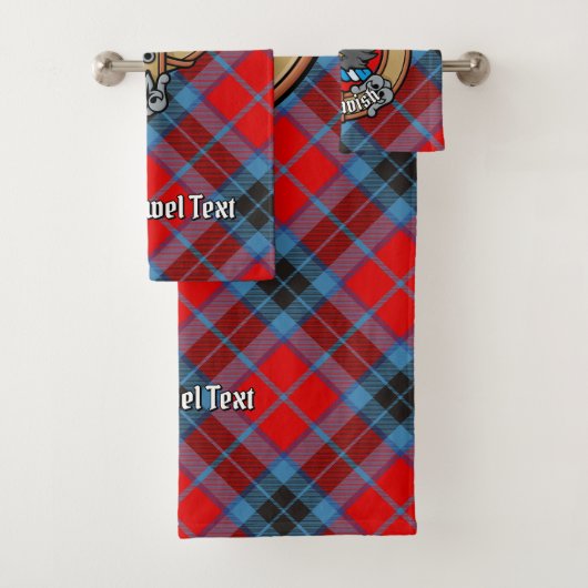 Clan MacTavish Crest over Tartan Bad Handdoek (Insitu)