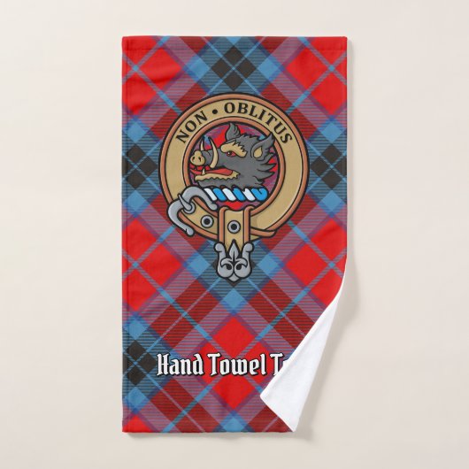 Clan MacTavish Crest over Tartan Bad Handdoek (Handdoek)