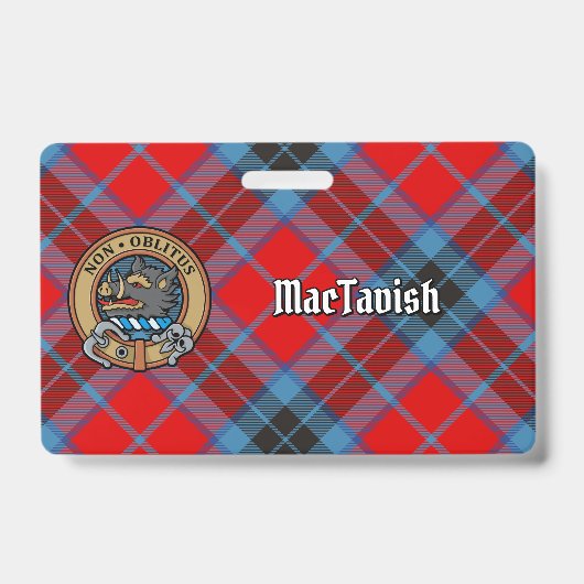 Clan MacTavish Crest over Tartan Badge (Voorzijde)