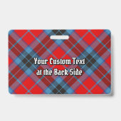 Clan MacTavish Crest over Tartan Badge (Achterkant)