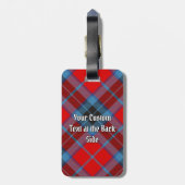 Clan MacTavish Crest over Tartan Bagagelabel (Achterkant verticaal)