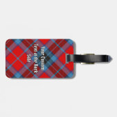 Clan MacTavish Crest over Tartan Bagagelabel (Achterkant horizontaal)
