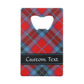 Clan MacTavish Crest over Tartan Creditkaart Flessenopener (Achterkant)