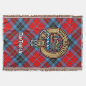 Clan MacTavish Crest over tartan Deken (Voorkant)
