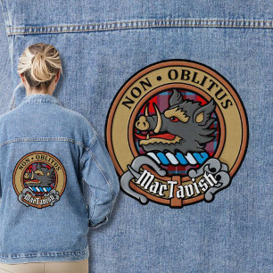 Clan MacTavish Crest over Tartan Denim Jacket