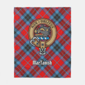 Clan MacTavish Crest over Tartan Fleece Deken (Voorkant)