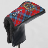 Clan MacTavish Crest over Tartan Golfheadcover (3/4 voorkant)
