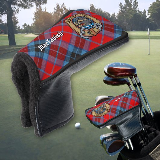 Clan MacTavish Crest over Tartan Golfheadcover