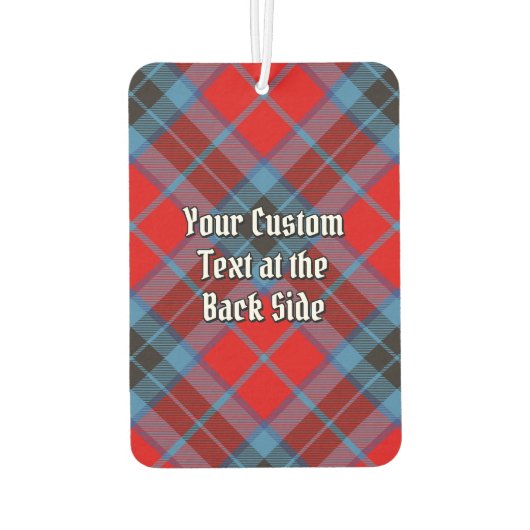 Clan MacTavish Crest over Tartan Luchtverfrisser (Achterkant)