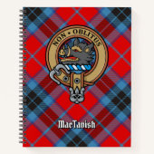 Clan MacTavish Crest over Tartan Notitieboek (Voorkant)