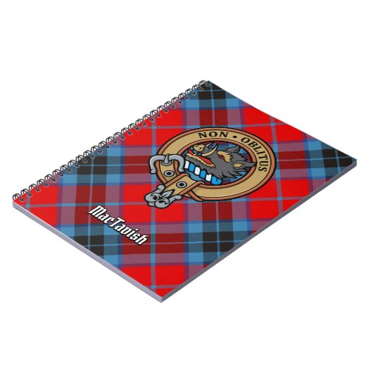 Clan MacTavish Crest over Tartan Notitieboek (Linkerzijde)