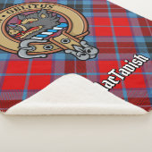 Clan MacTavish Crest over Tartan Sherpa Deken (3/4)