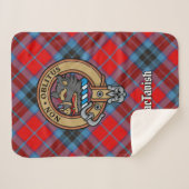 Clan MacTavish Crest over Tartan Sherpa Deken (Voorkant (horizontaal))
