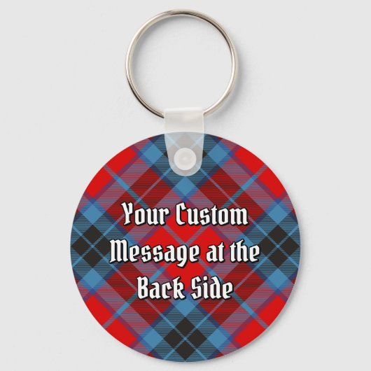 Clan MacTavish Crest over Tartan Sleutelhanger (Achterkant)