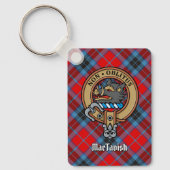 Clan MacTavish Crest over Tartan Sleutelhanger (Voorkant)