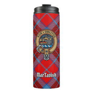 Clan MacTavish Crest over Tartan Thermosbeker