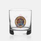 Clan MacTavish Crest over Tartan Whisky Glas (Voorkant)