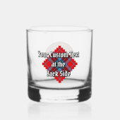 Clan MacTavish Crest over Tartan Whisky Glas (Achterkant)