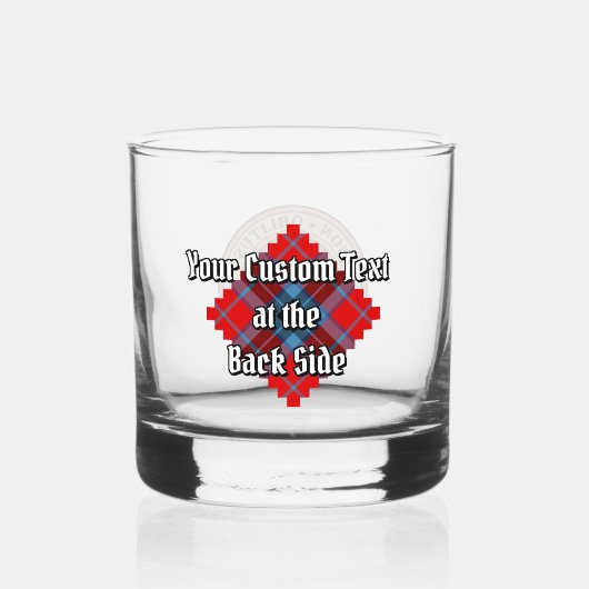 Clan MacTavish Crest over Tartan Whisky Glas (Achterkant)