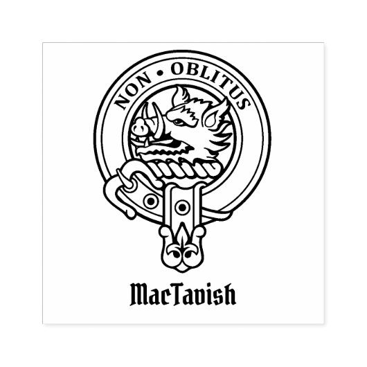 Clan MacTavish Crest Rubberstempel (Afrduk)