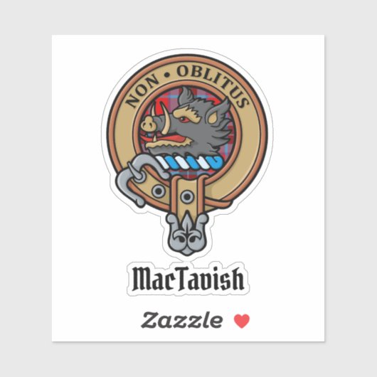 Clan MacTavish Crest Sticker (Vel)