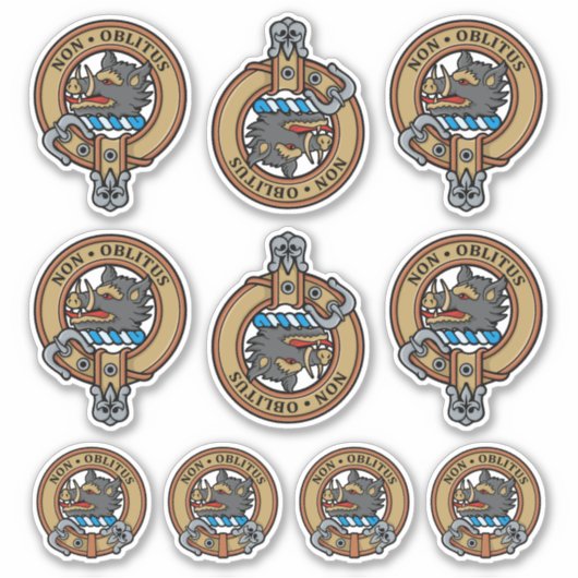 Clan MacTavish Crest Sticker Set (Voorkant)