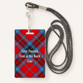 Clan MacTavish Tartan Badge (Achterkant met draagriem)