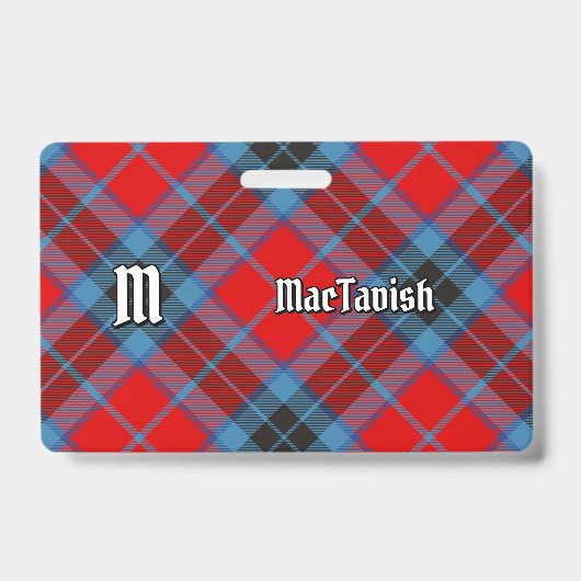 Clan MacTavish Tartan Badge (Voorzijde)