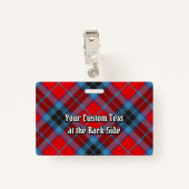 Clan MacTavish Tartan Badge (Achterkant met clip)