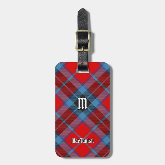 Clan MacTavish Tartan Bagagelabel (Voorkant verticaal)