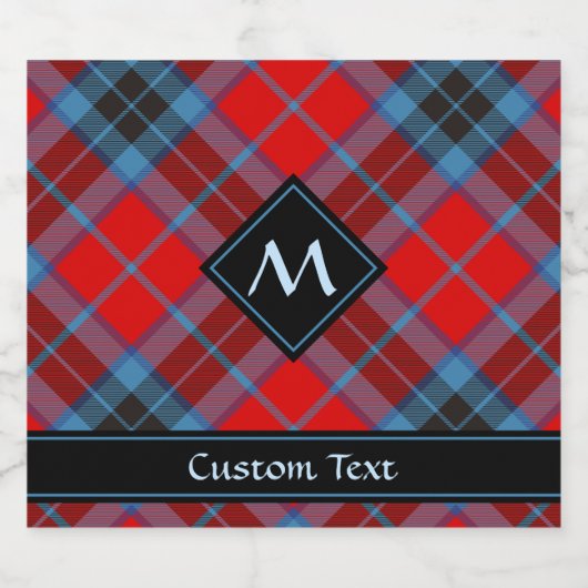 Clan MacTavish Tartan Bier Etiket (Enkel label)