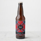 Clan MacTavish Tartan Bier Etiket (Voorkant)