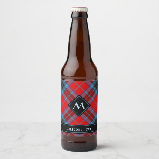 Clan MacTavish Tartan Bier Etiket (Voorkant)