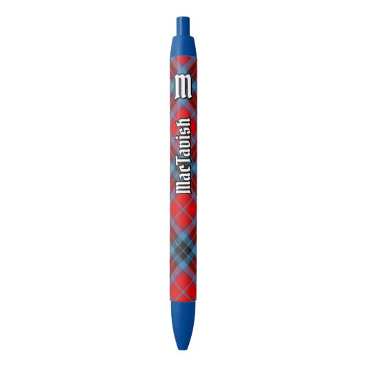 Clan MacTavish Tartan Blauwe Inkt Pen (Voorkant Verticaal)