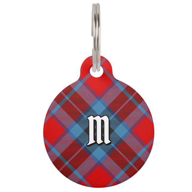 Clan MacTavish Tartan Huisdierpenning (Voorkant)