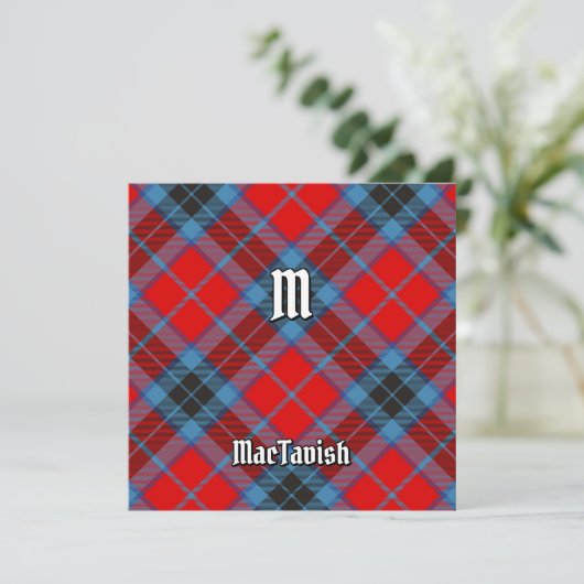 Clan MacTavish Tartan Kaart (Staand voorkant)