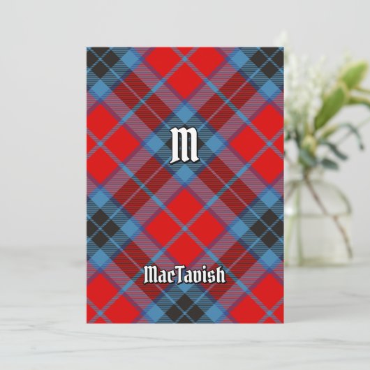 Clan MacTavish Tartan Kaart (Staand voorkant)