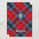 Clan MacTavish Tartan Kaart (Voorkant / Achterkant)
