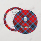 Clan MacTavish Tartan Kaart (Voorkant / Achterkant)