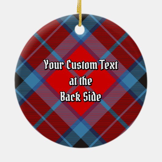 Clan MacTavish Tartan Keramisch Ornament (Achterkant)