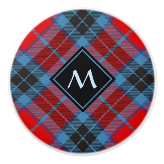 Clan MacTavish Tartan Keramische Knop (Voorkant)