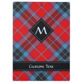 Clan MacTavish Tartan Klembord (Achterkant)